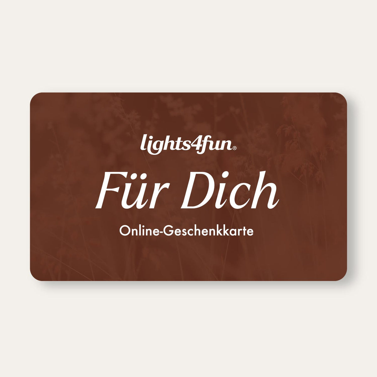 Lights4fun Online-Geschenkkarte