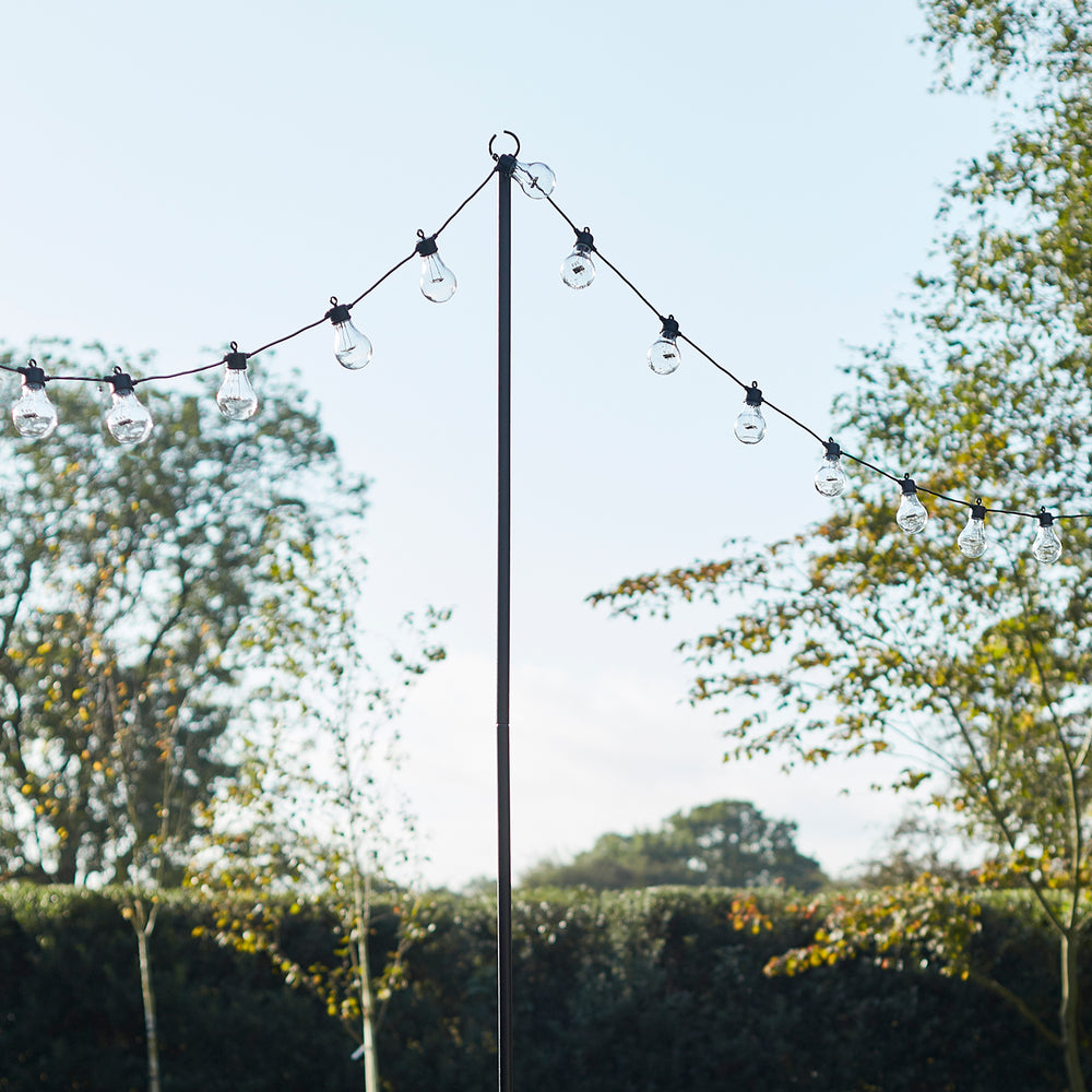 4er Set Party Lichterketten Mast 2,75m