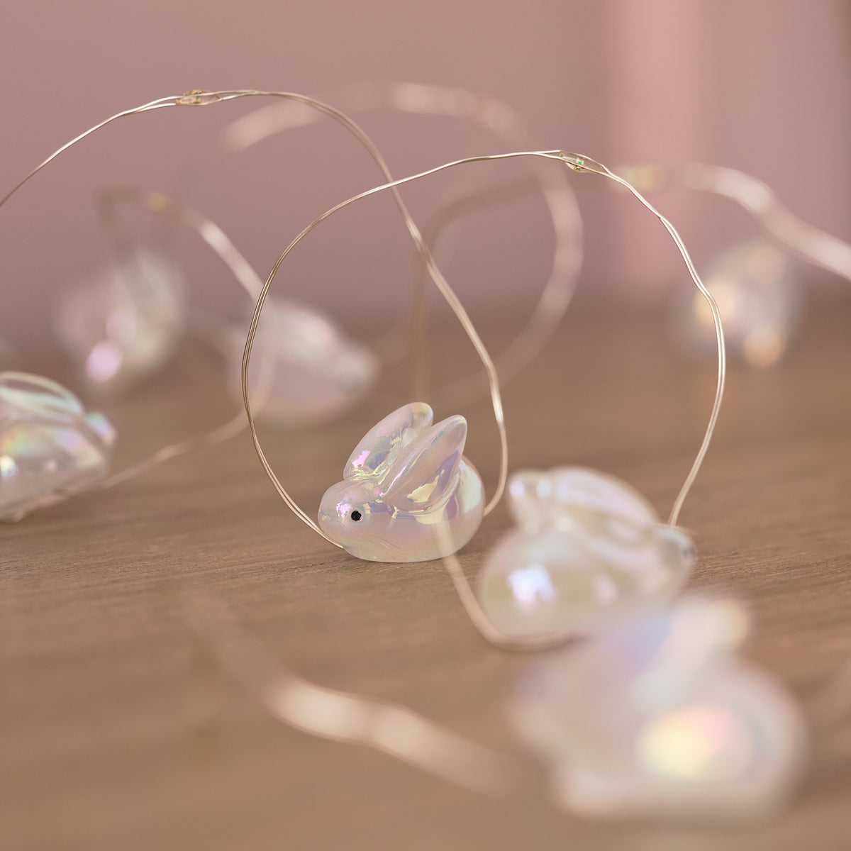 20er LED Micro Lichterkette Hasen