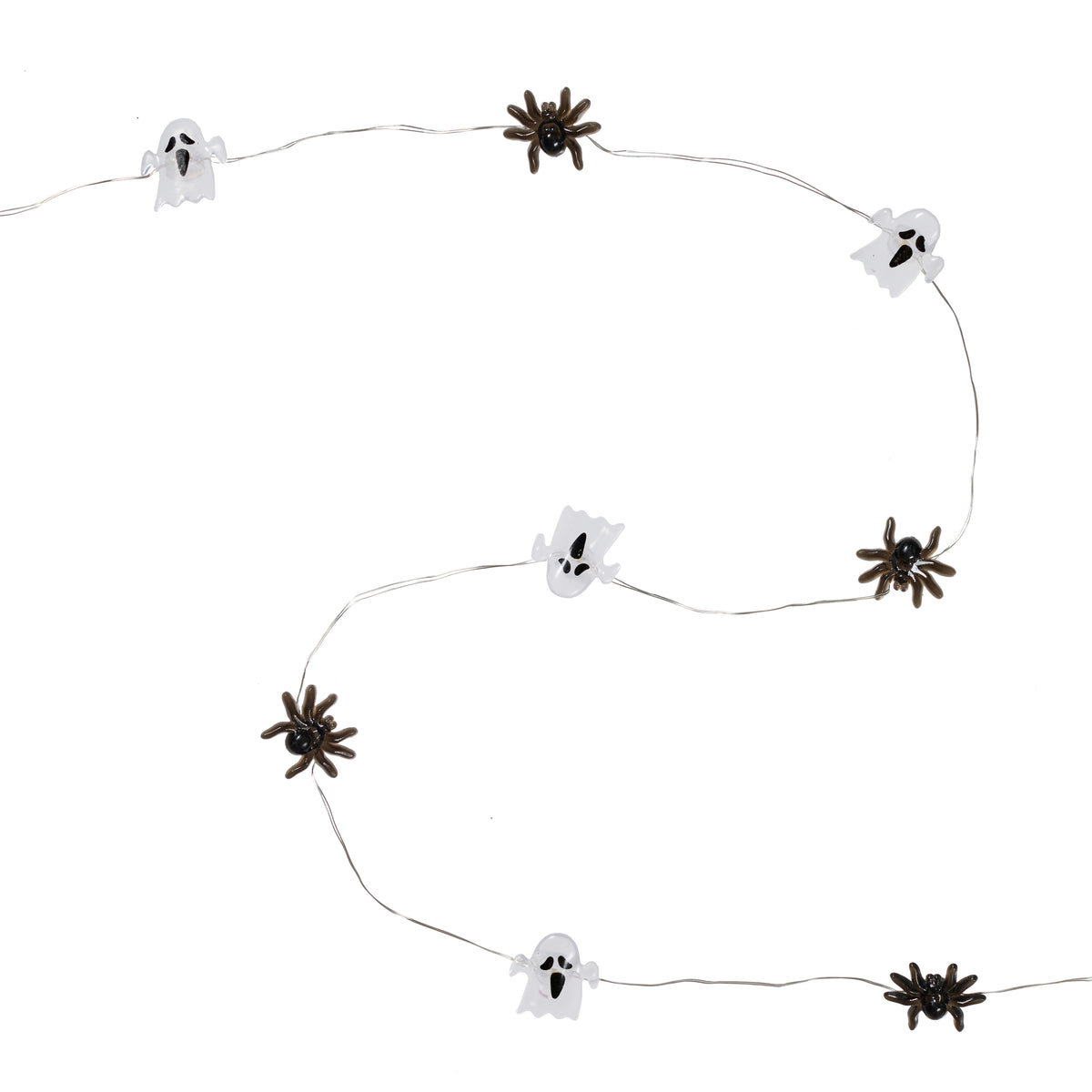 20er LED Micro Lichterkette Geister und Spinnen