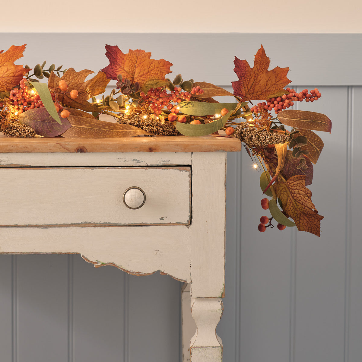 LED‑Herbstgirlande & 6‑Stunden‑Timer
