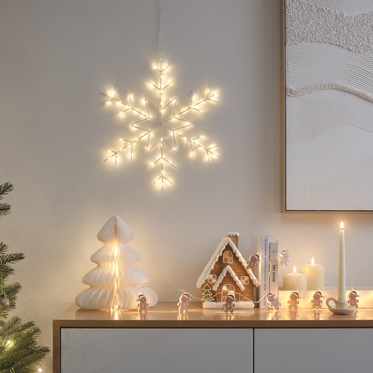 Osby LED Schneeflocke Fensterdeko Weihnachten