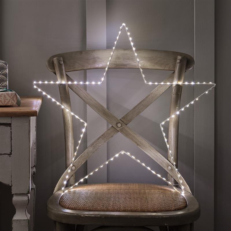 Großer 60 cm Osby LED-Leuchtstern mit zweifarbiger Beleuchtung