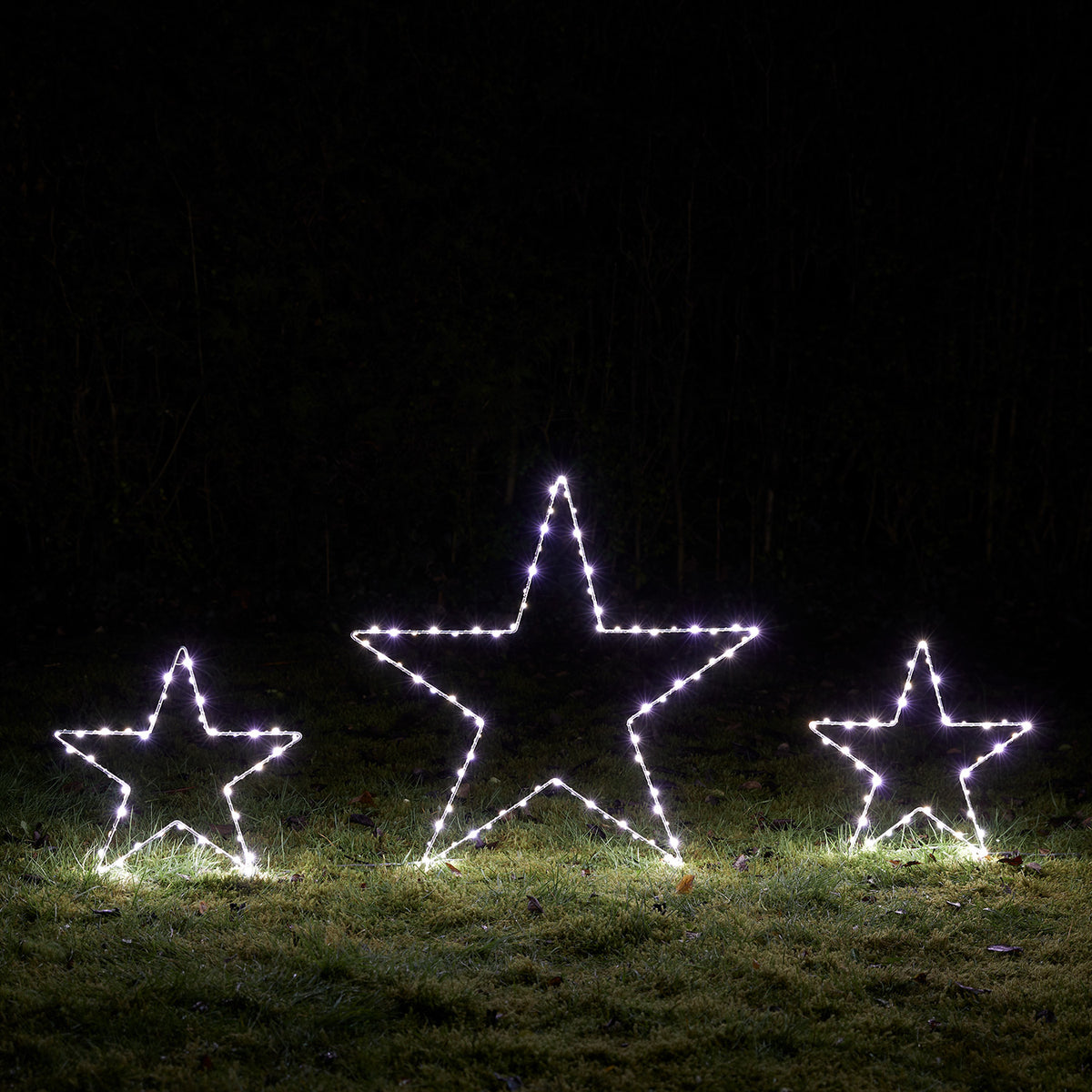 3er Set Osby LED Stern Stableuchten Weihnachtsdeko außen