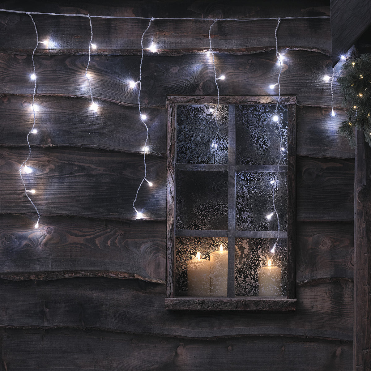 6m Bicolor LED Eiszapfen Lichterkette