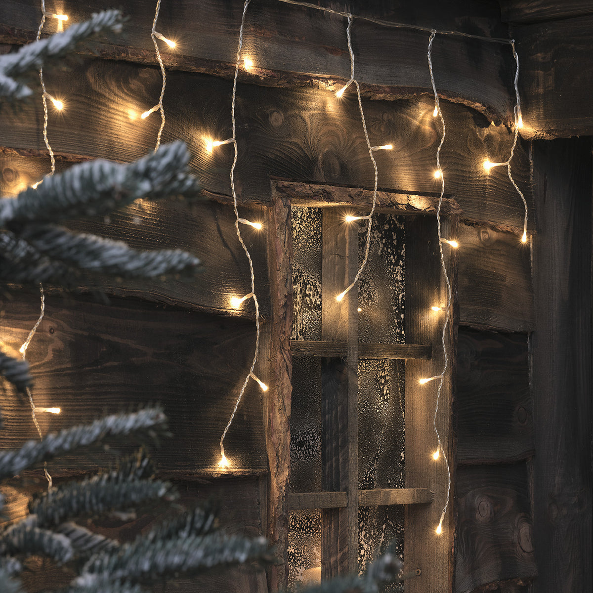 6m Bicolor LED Eiszapfen Lichterkette