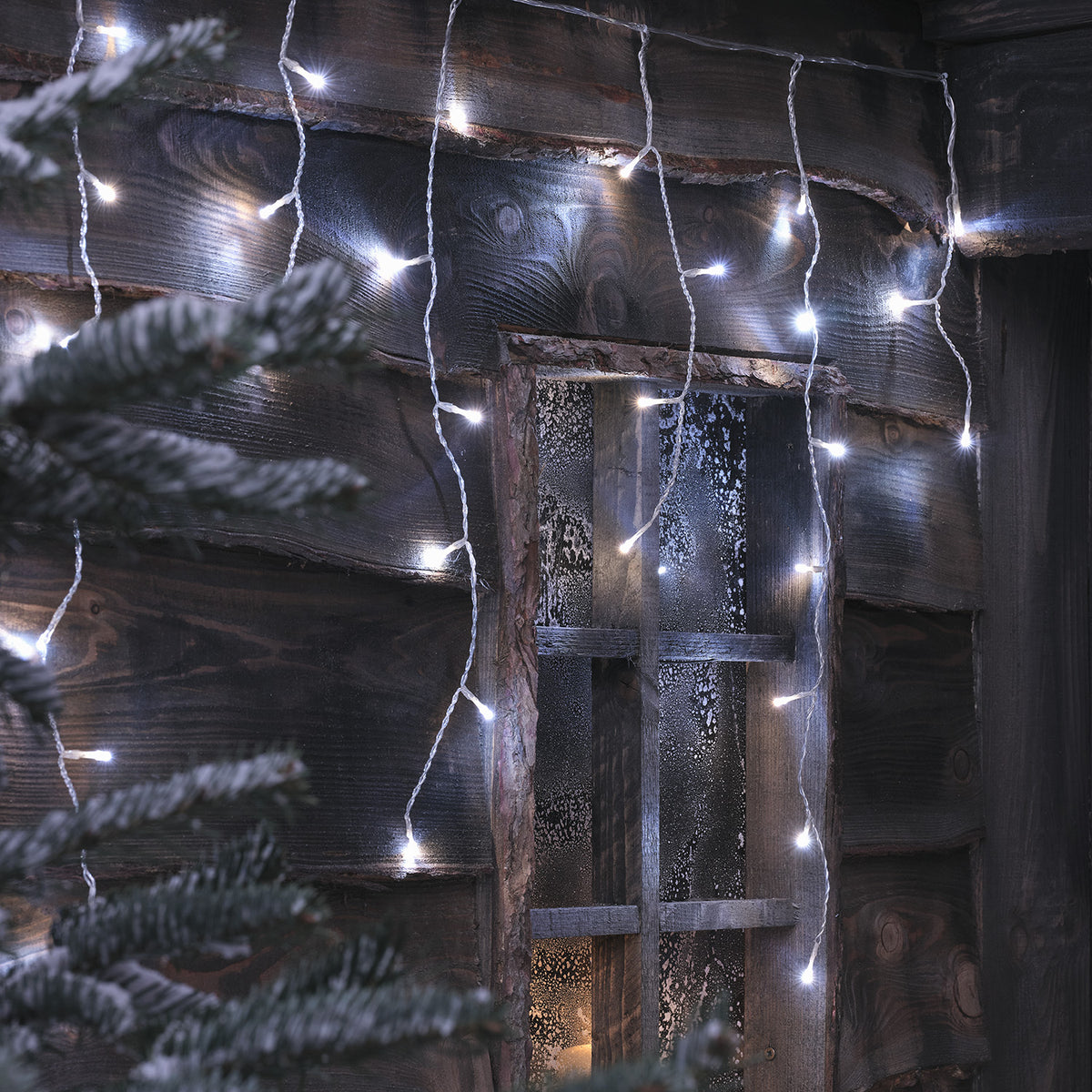 6m Bicolor LED Eiszapfen Lichterkette