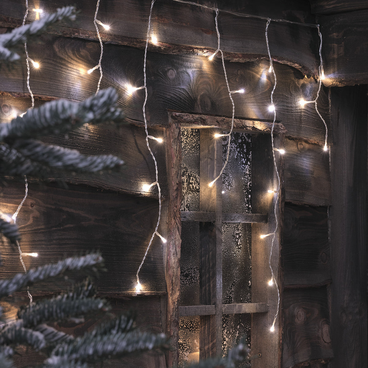 6m Bicolor LED Eiszapfen Lichterkette