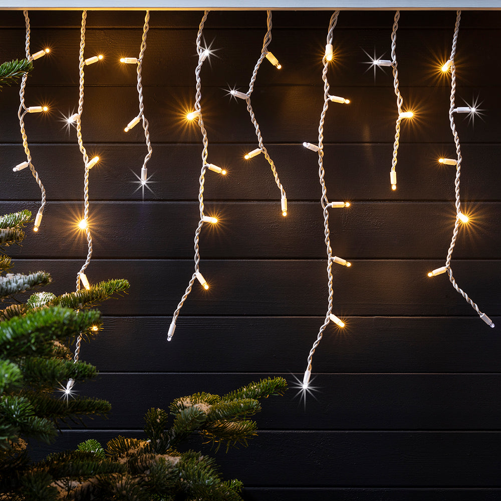 Pro Connect 14m 700er glitzernde LED Eiszapfen-Lichterkette IP67