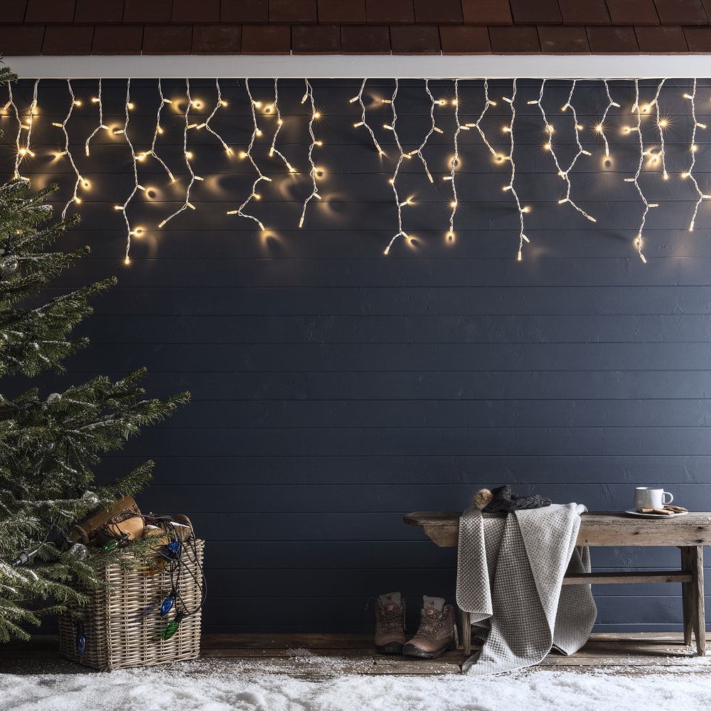 Pro Connect 8m 400er LED Eiszapfen-Lichterkette IP67