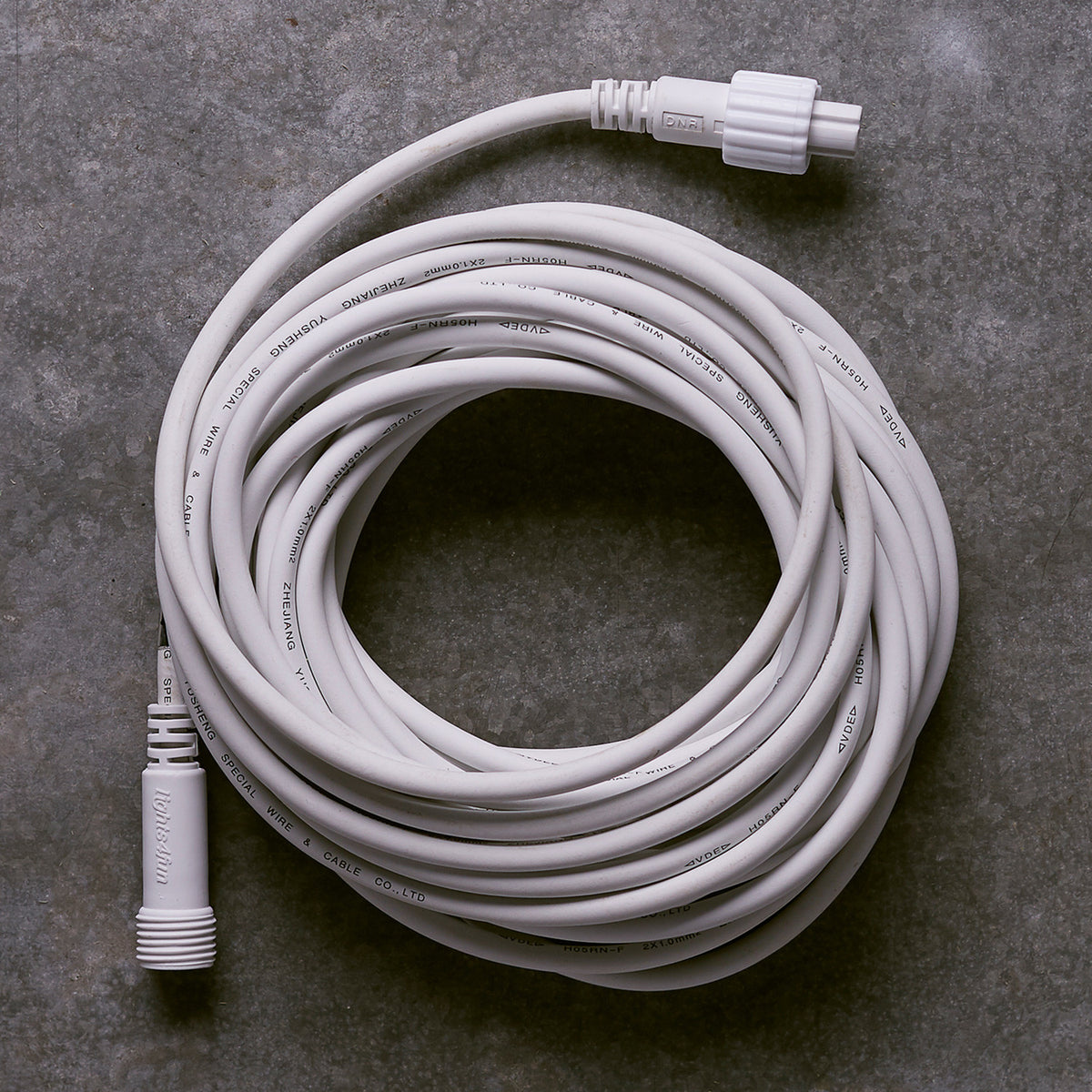 Pro Connect IP67 5m Verlängerungskabel weiß