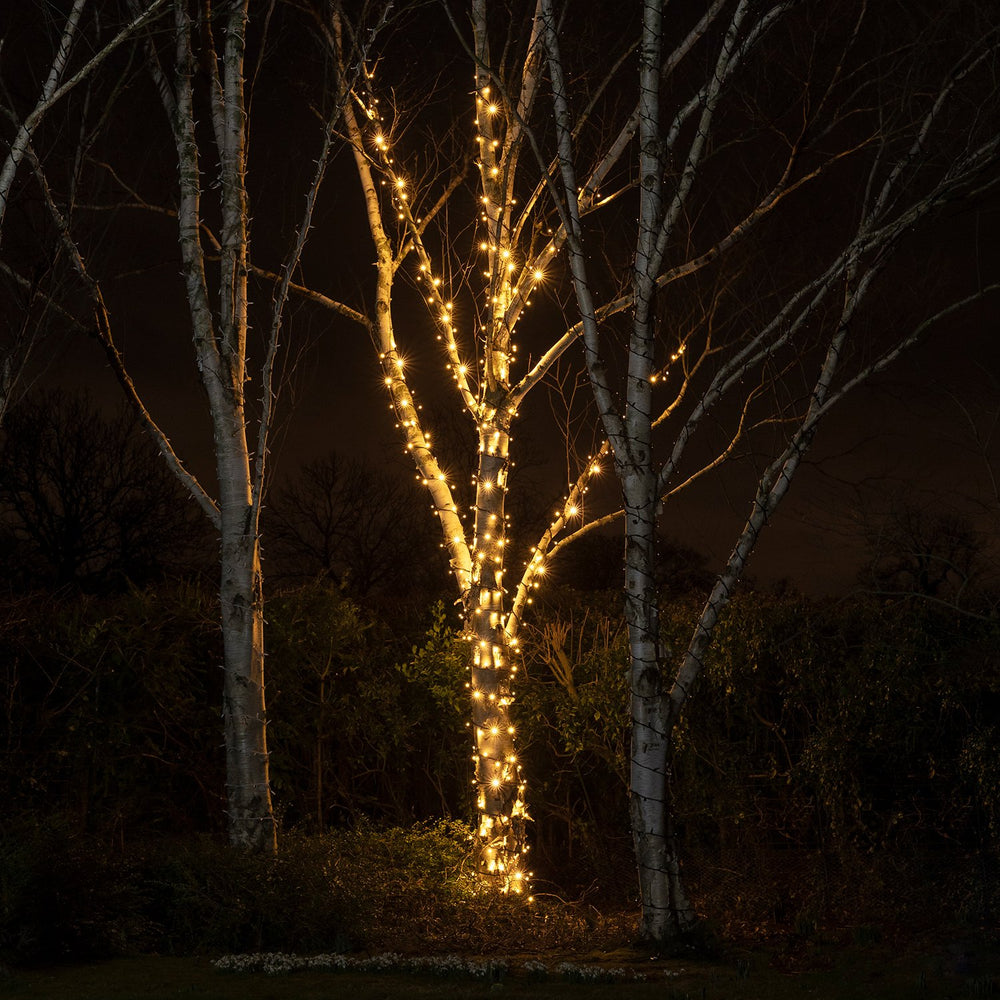 Pro Connect IP67, 5m 50er LED Lichterkette warmweiß koppelbar schwarzes Kabel