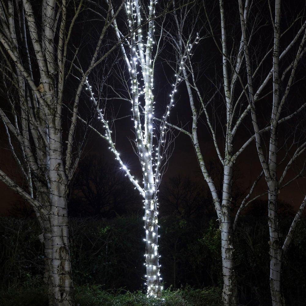 Pro Connect IP67, 10m 100er LED Lichterkette weiß koppelbar weißes Kabel