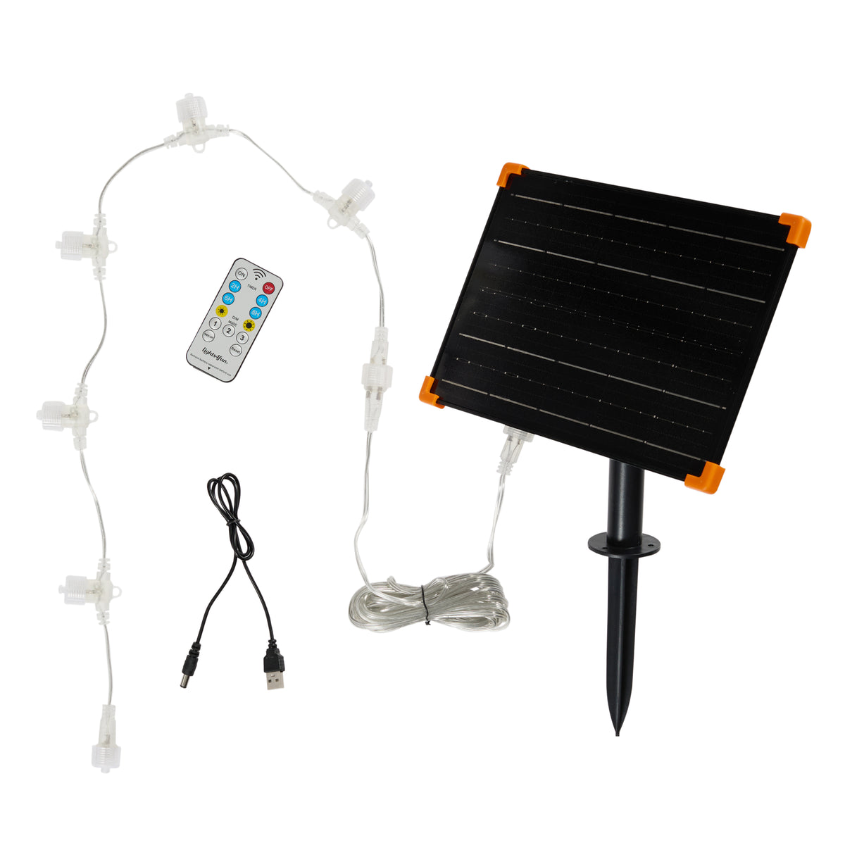 Bicolor Solar-LED-Rentiere mit Schlitten Swinsty