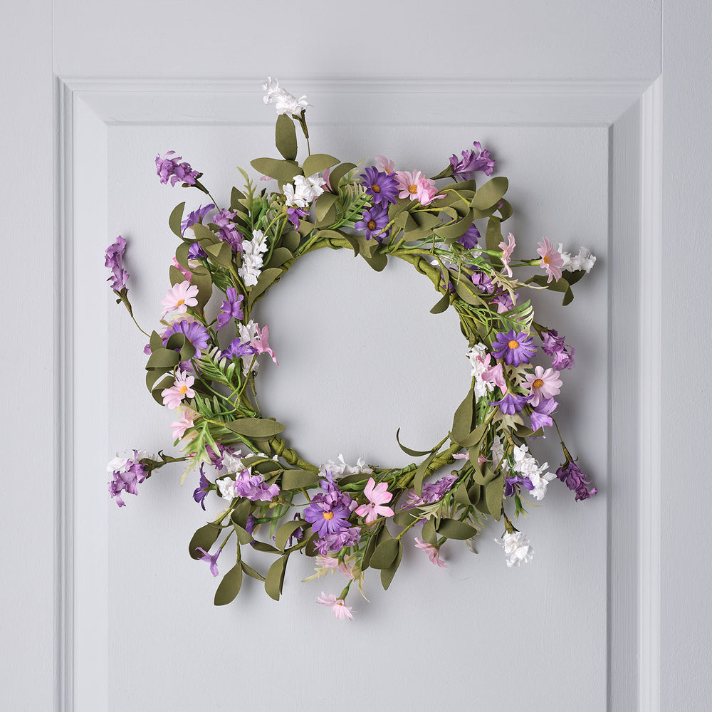 Frühlingskranz mit Wildblumen 45cm