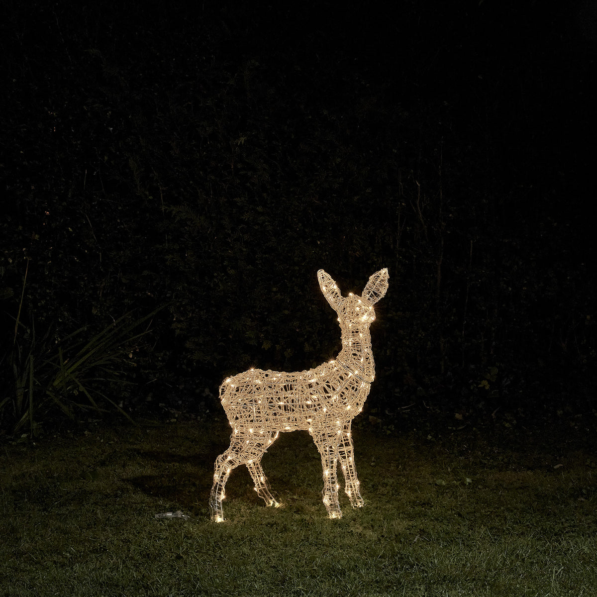 Batteriebetriebenes Bicolor LED-Rentier Rehkitz L Swinsty