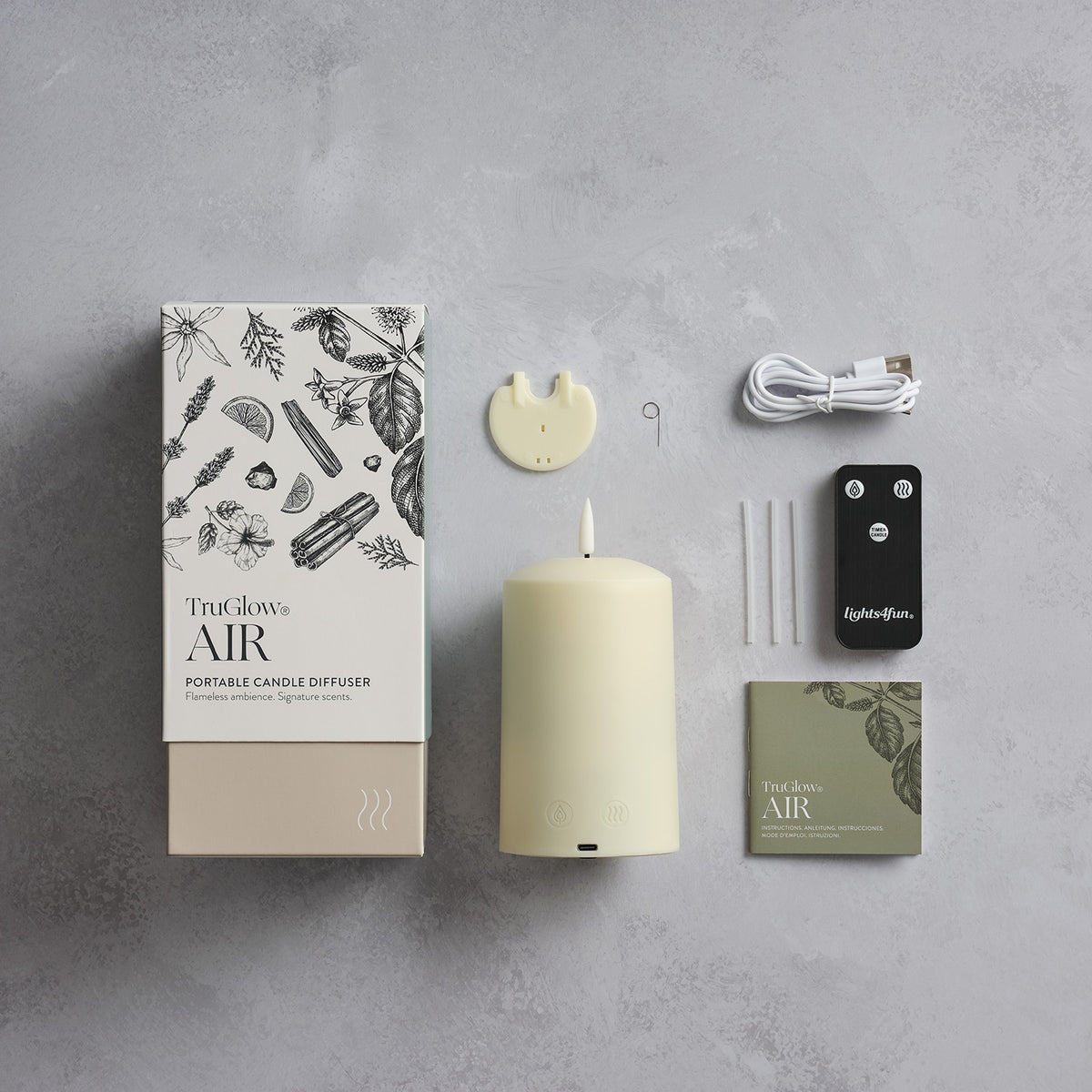 TruGlow AIR® LED Kerze mit Duftdiffusor & Duftöl-Bundle Dusk & Dawn