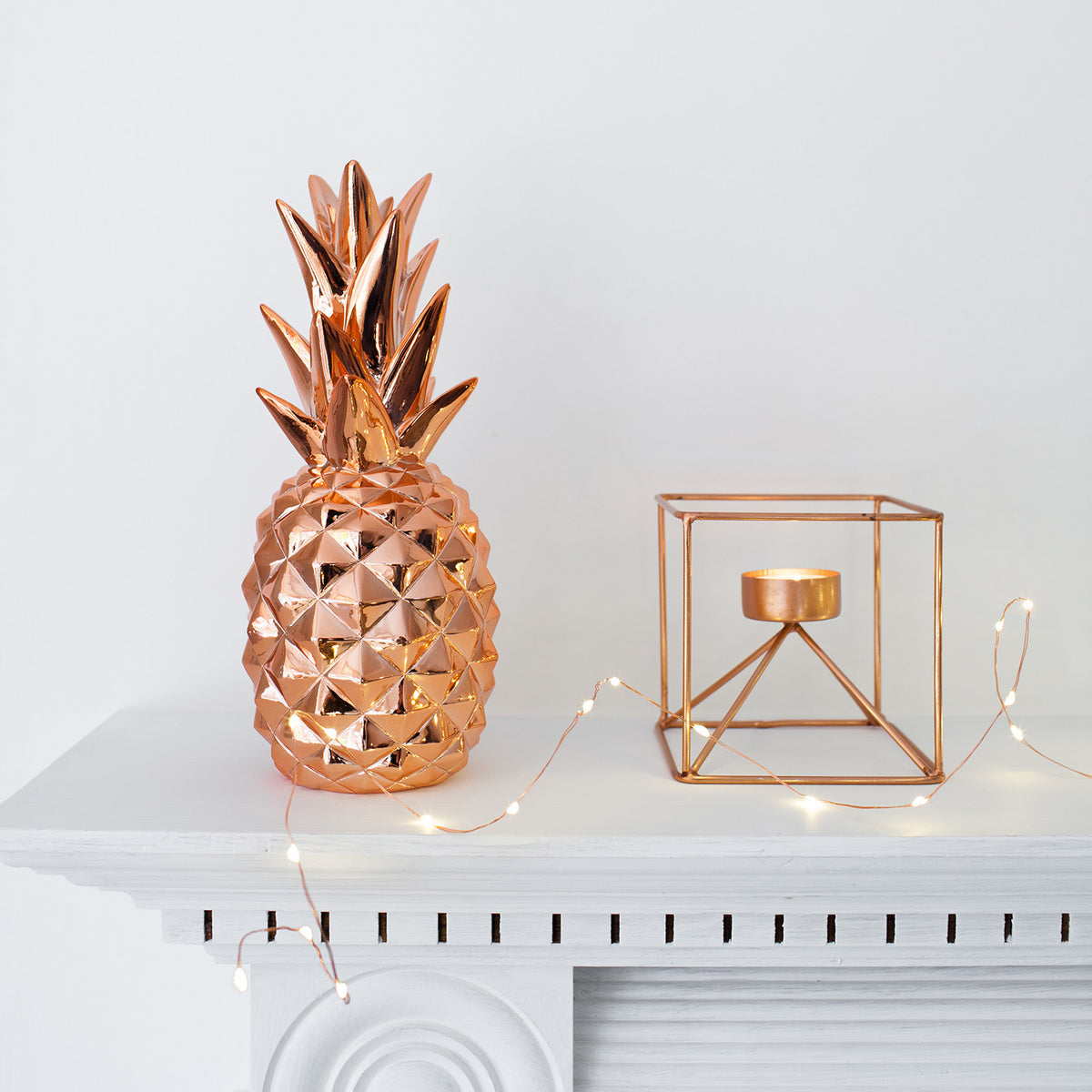 50er LED Micro Lichterkette Kupferdraht warmweiß