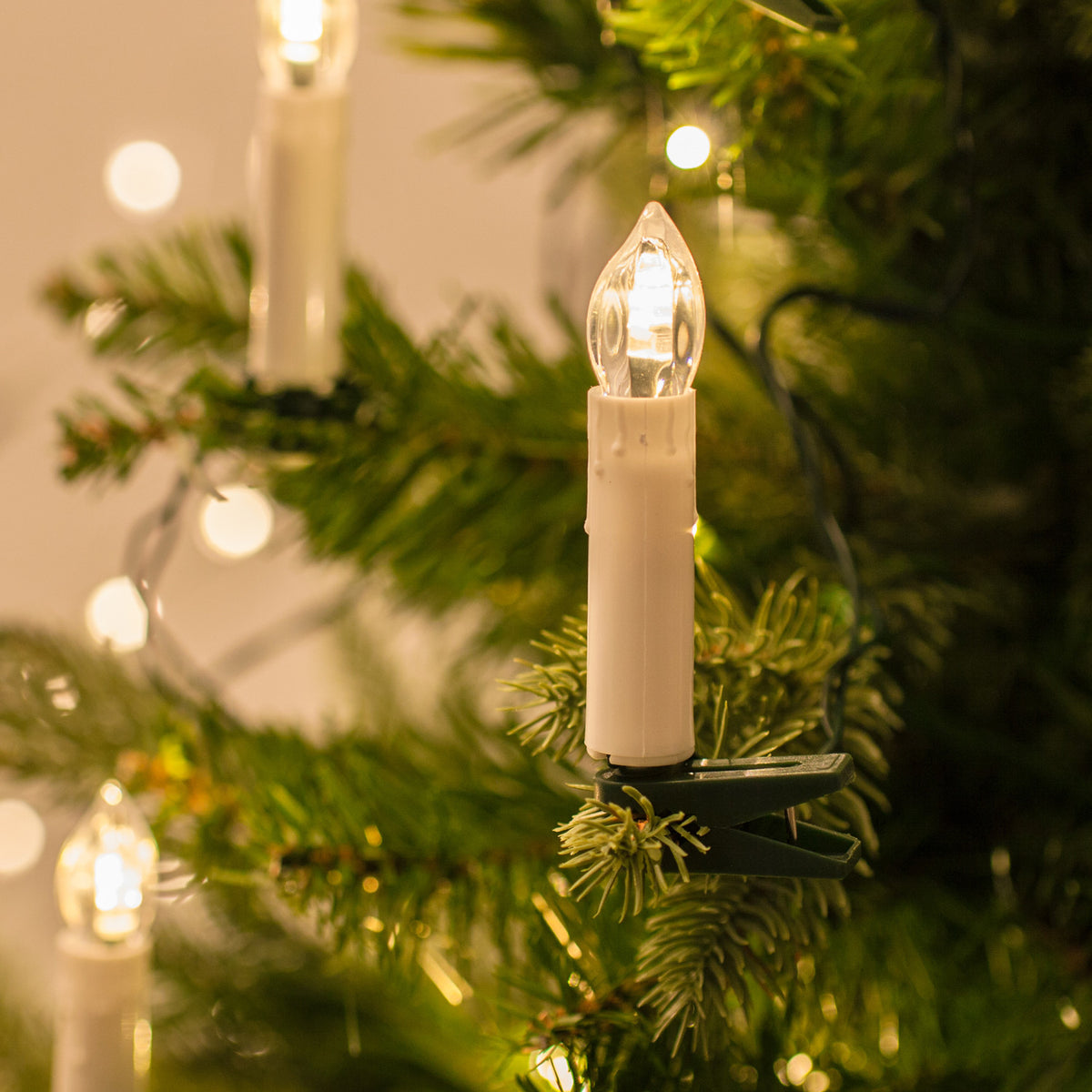 50er LED Weihnachtsbaumkerzen Lichterkette