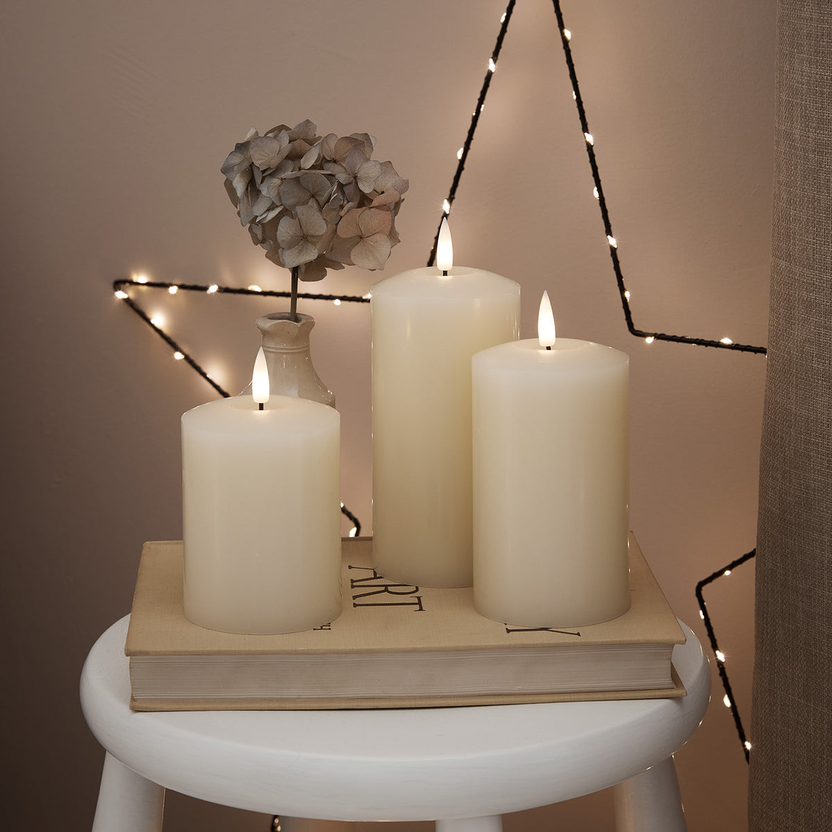 TruGlow® LED Kerzen Echtwachs Trio