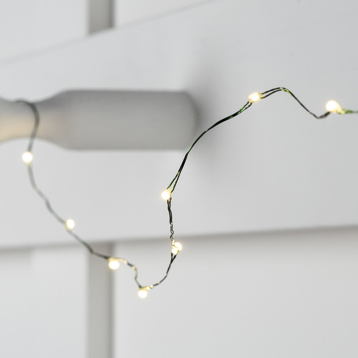 Mistelzweig Weihnachtskranz mit Micro Lichterkette