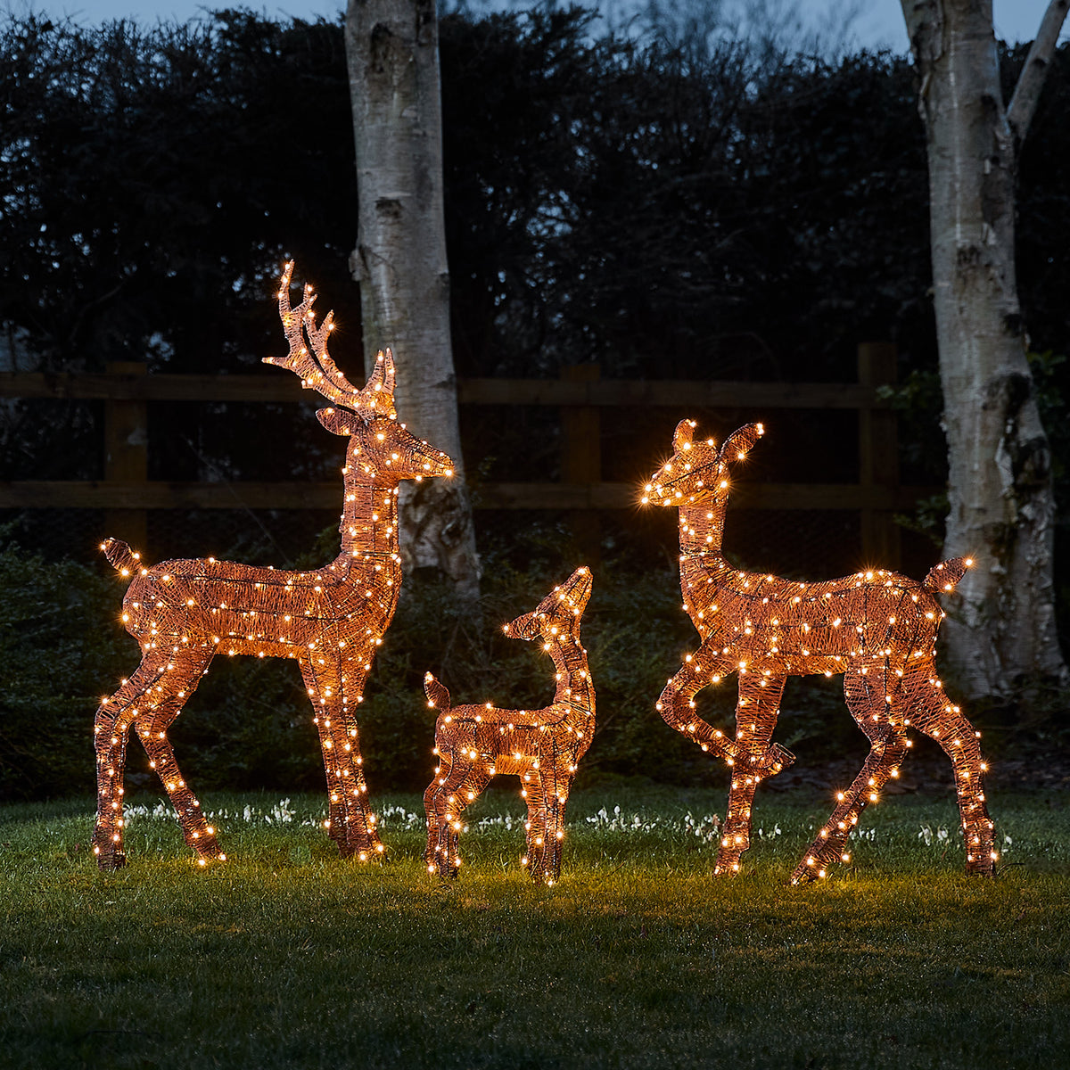 Braunes LED-Rentier Hirsch Harewood