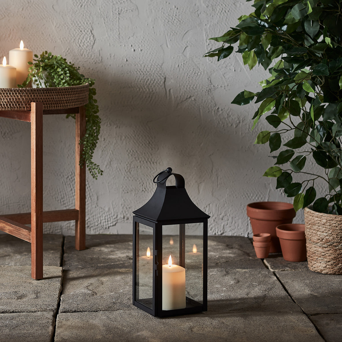 4er Set Albury Gartenlaternen mit TruGlow® Outdoor Kerzen
