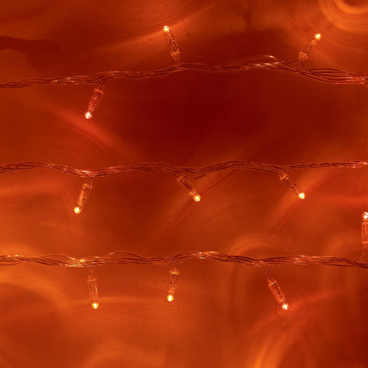 Core Connect 40m 400er LED Lichterkette orange koppelbar transparentes Kabel