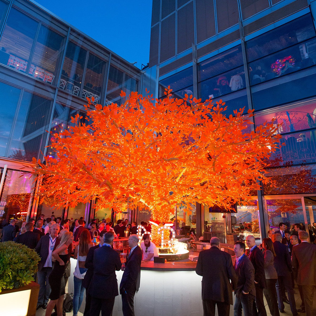 Core Connect 50m 500er LED Lichterkette orange koppelbar transparentes Kabel