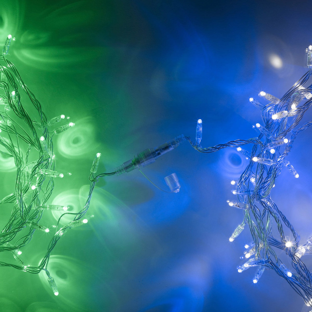 Core Connect 40m 400er LED Lichterkette blau weiß koppelbar transparentes Kabel
