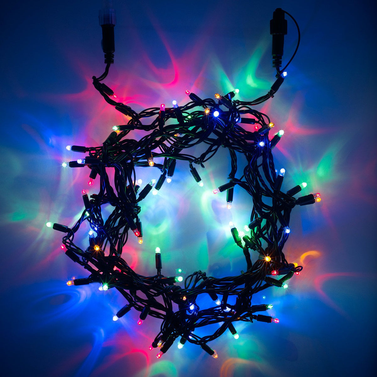 Core Connect 70m 700er LED Lichterkette bunt koppelbar grünes Kabel