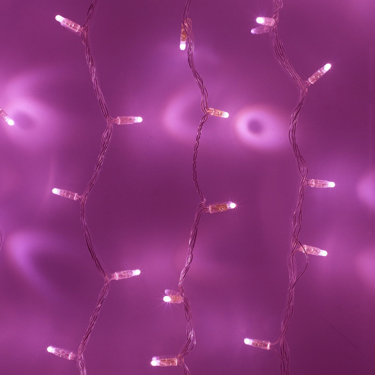 Core Connect 40m 400er LED Lichterkette pink koppelbar transparentes Kabel