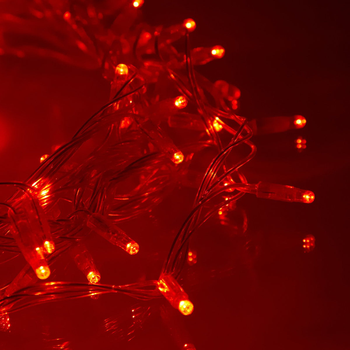 Core Connect 40m 400er LED Lichterkette rot koppelbar transparentes Kabel