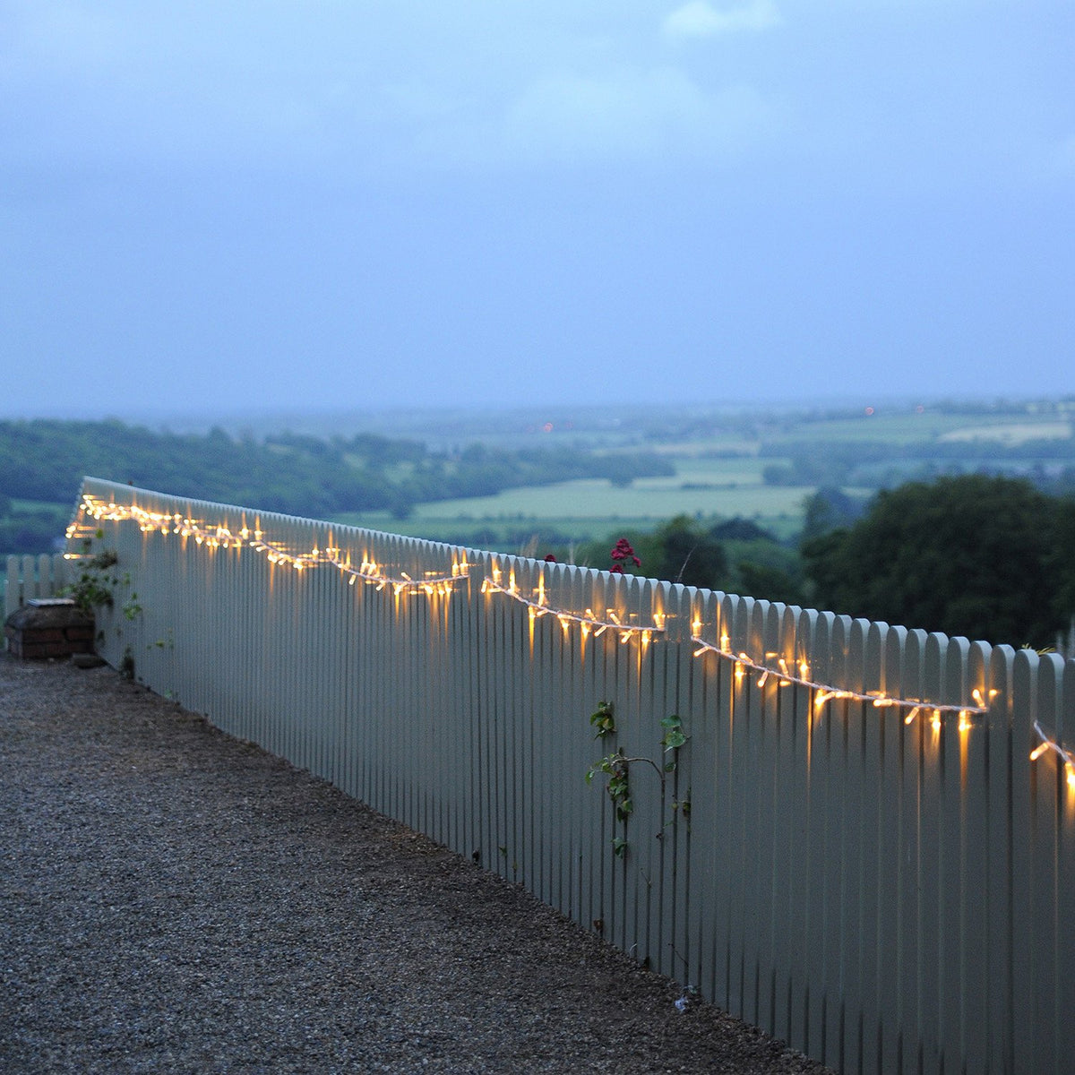 Core Connect 40m 400er LED Lichterkette warmweiß koppelbar transparentes Kabel