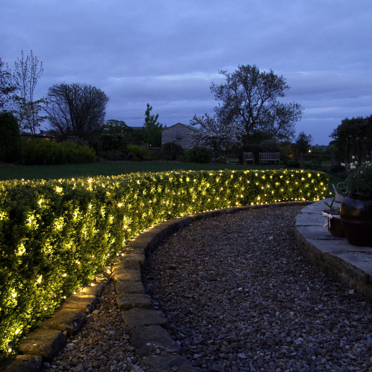 140er LED Lichternetz Warmweiß Koppelbar 2 x 2m