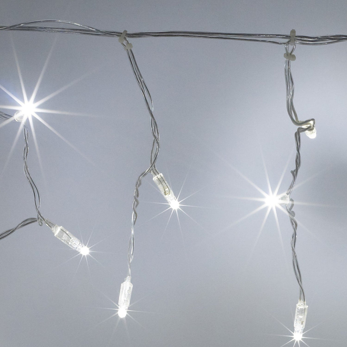 Core Connect 8m 256er LED Eiszapfen Lichterkette weiß koppelbar transparentes Kabel