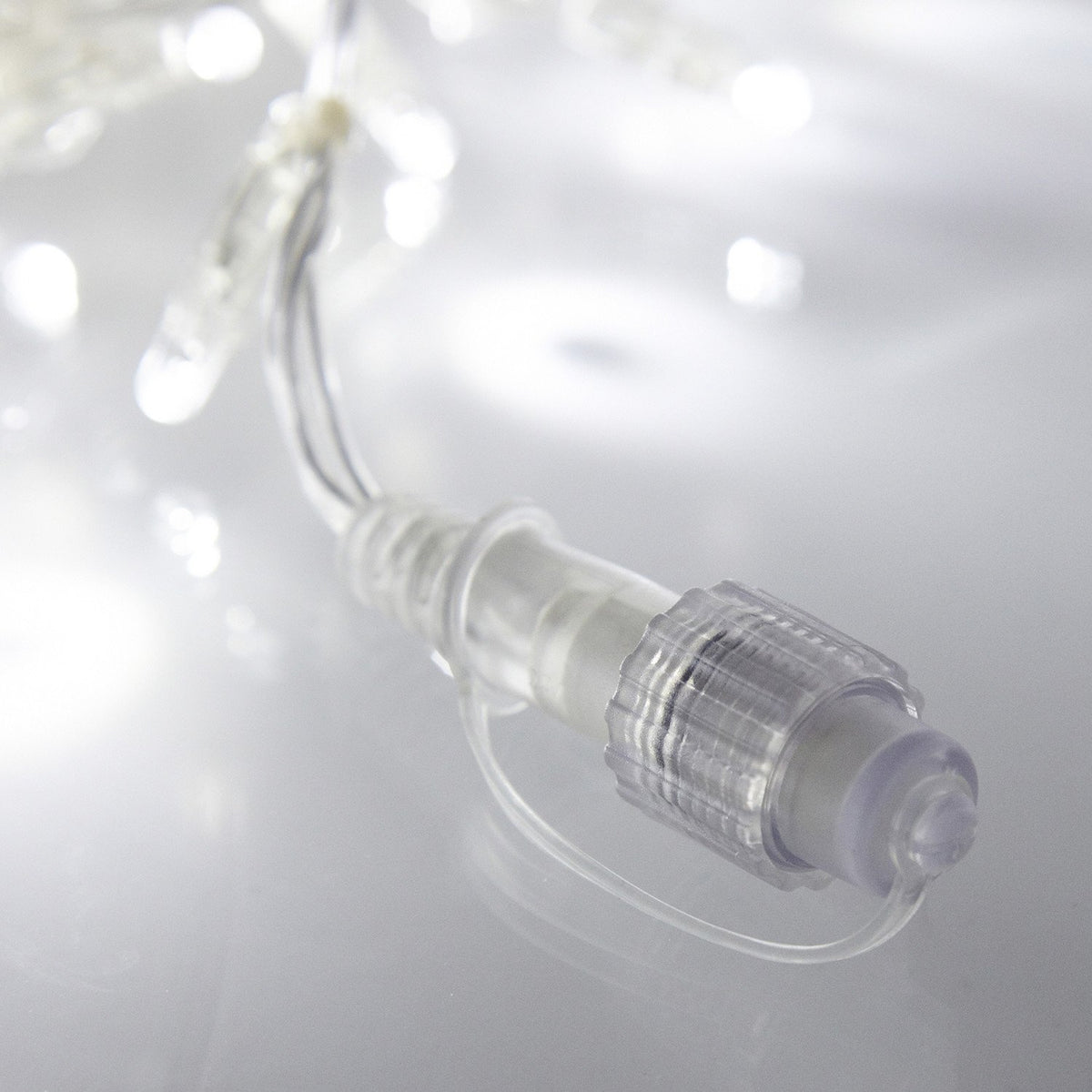 Core Connect 8m 256er LED Eiszapfen Lichterkette weiß koppelbar transparentes Kabel