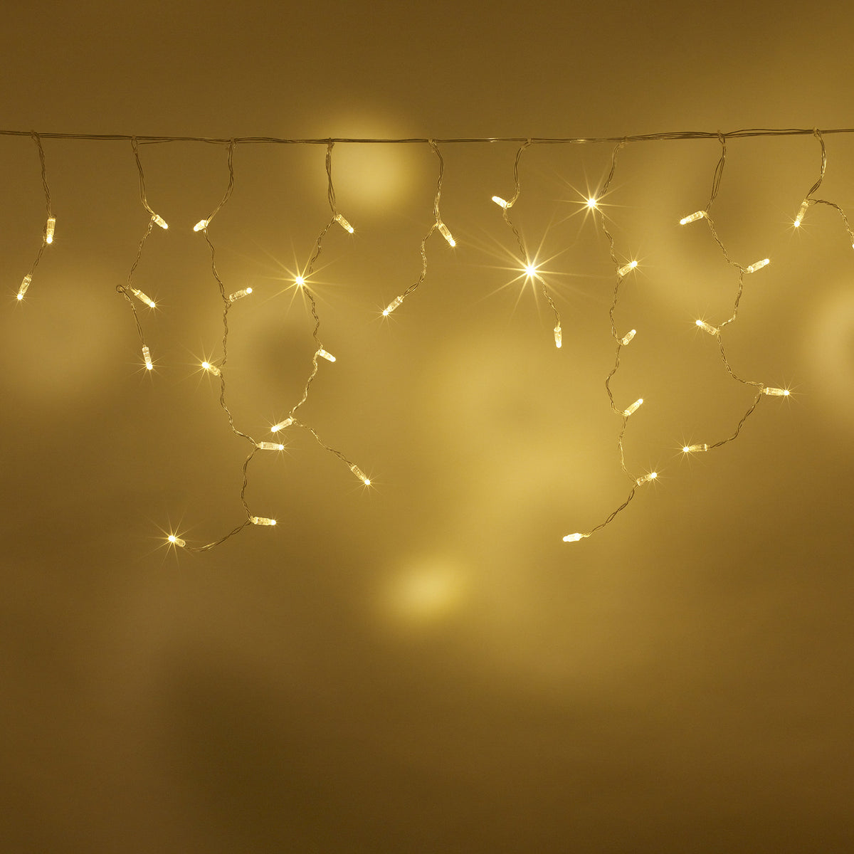 64er Eiszapfen Lichterkette warmweiß koppelbar 2m