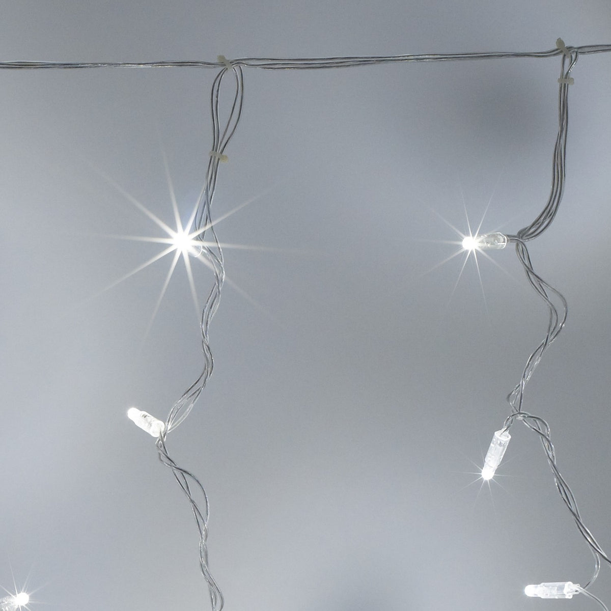 96er LED Lichtervorhang Weiß Koppelbar 2 x 1m