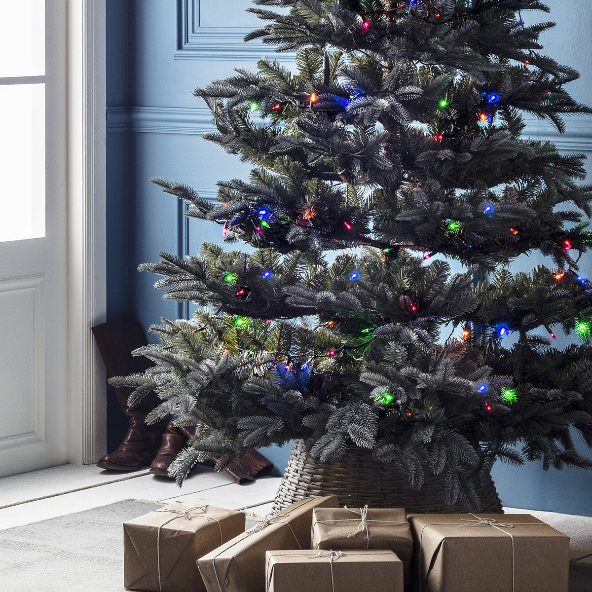 150er LED Lichterkette Weihnachtsbaumbeleuchtung bunt 15m