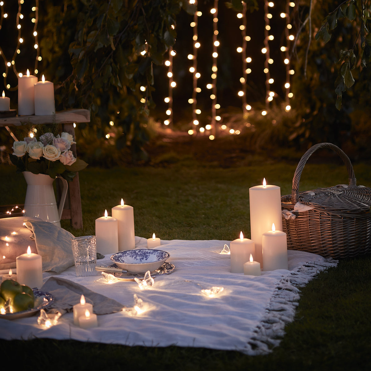 TruGlow® LED Outdoor Kerze 12,5cm