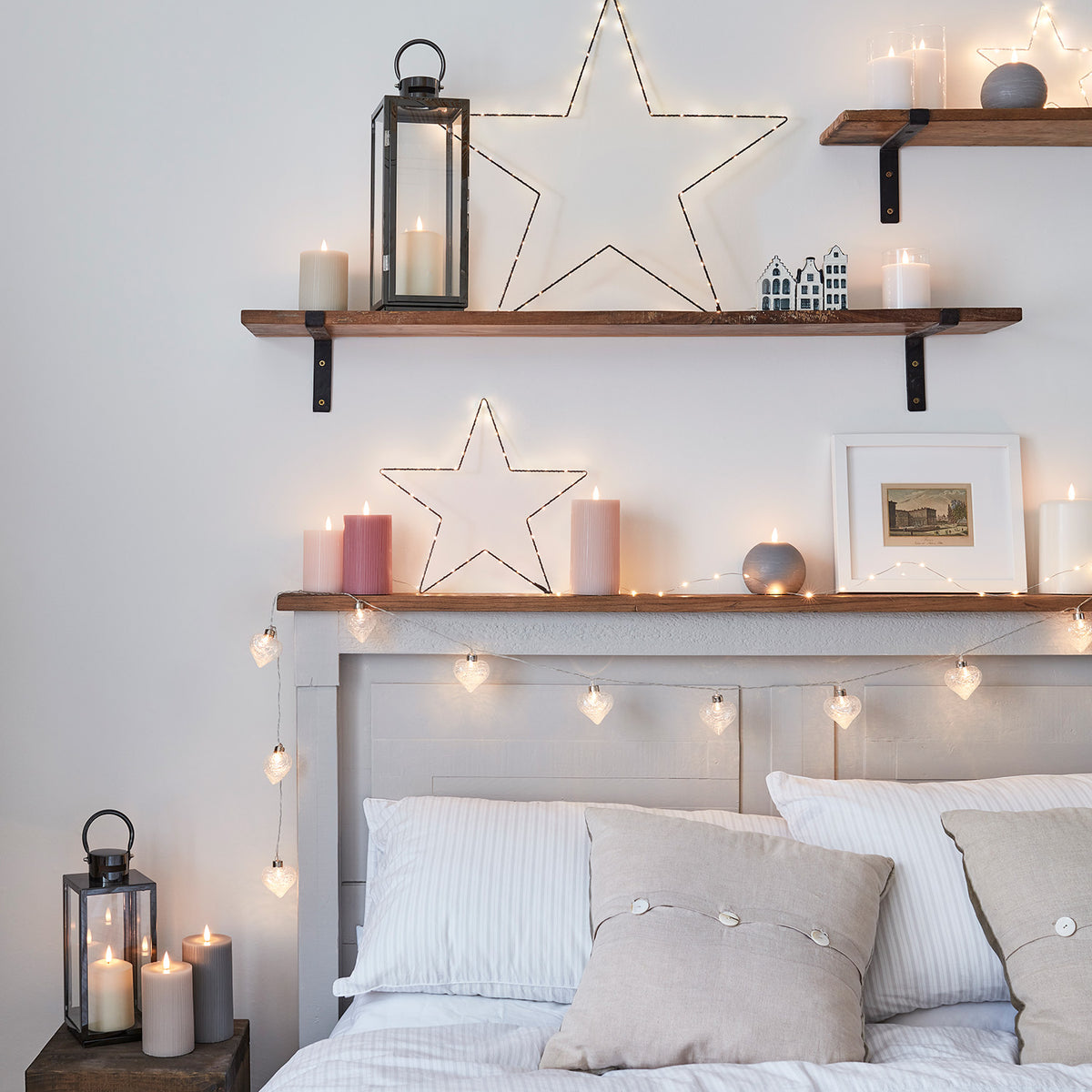 TruGlow® LED Kerzen Trio weiß in Gläsern mit Fernbedienung