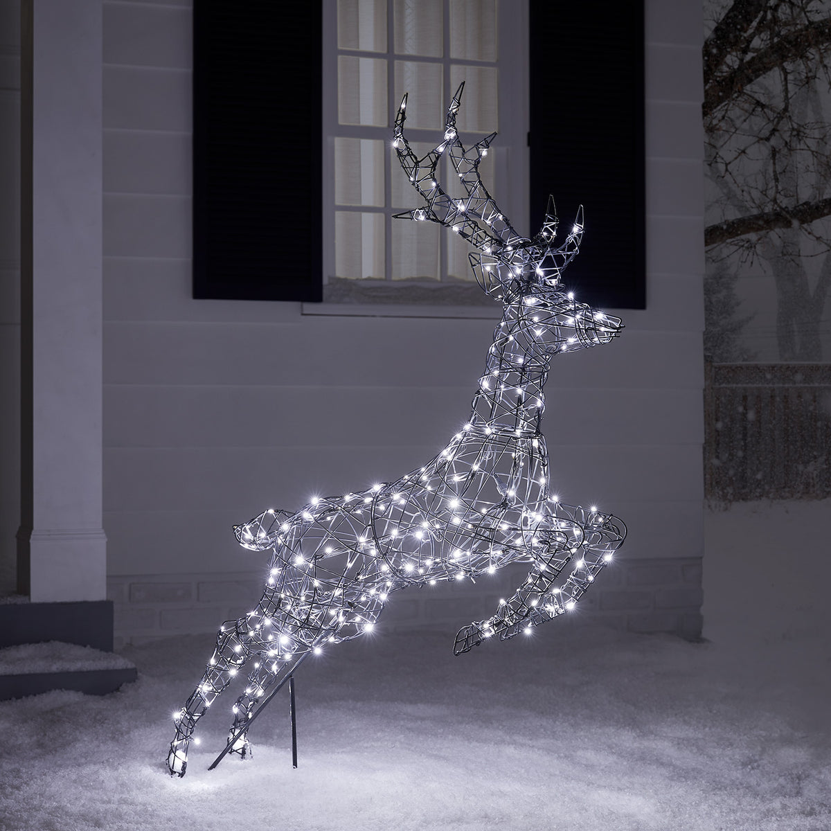 Springendes LED-Rentier Hirsch L Harlow